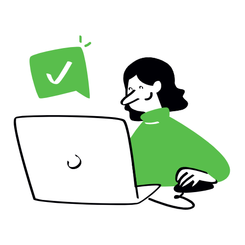 An illustration representing the user