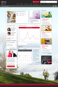 A concept design for the welcome screen